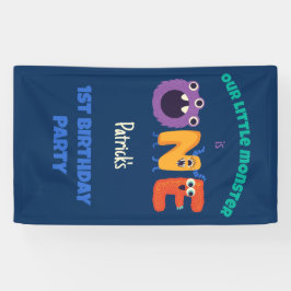 Alphabet Monster 1. Geburtstag Unser kleines Monst Banner