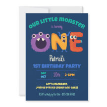 Alphabet Monster 1. Geburtstag Unser kleines Monst