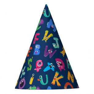 Alphabet-Monster ABC-Geburtstag Unser Kleiner Mons Partyhütchen