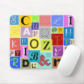 Alphabet Mousepad (Mit Mouse)