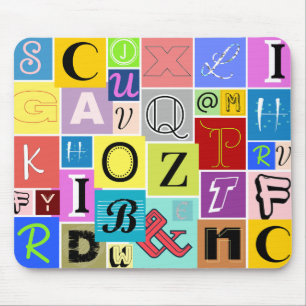 Alphabet Mousepad