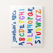 Alphabet Multicolor ABCs Personalisiert Puzzle (Vertikal)