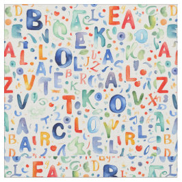 Alphabet Muster Stoff
