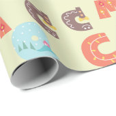 Alphabet Muster-Umschlagpapier Geschenkpapier (Rolleneckpunkt)