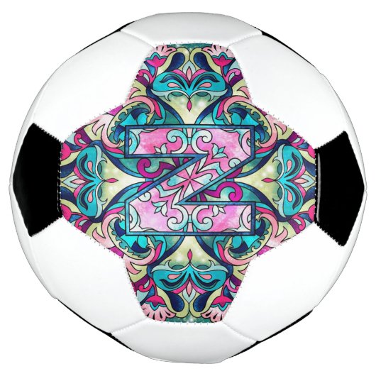 Alphabet N mandala Fußball (Gedreht)