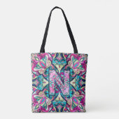 Alphabet N mandala Tasche (Rückseite)