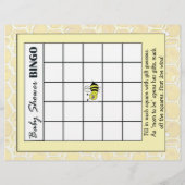 Alphabet Name Game and Baby Showroom Bingo Game Flyer (Hinten)