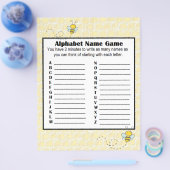 Alphabet Name Game and Baby Showroom Bingo Game Flyer (Einzeln)