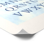 Alphabet – Navy Nursery ABC Wall Art (8x10) Poster (Ecke)