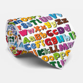 Alphabet-Neuheit Krawatte (Gerollt)
