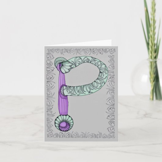 Alphabet Note Card Letter P (Vorderseite)
