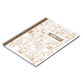 Alphabet-Notebook (braun) Notizblock (Linke Seite)