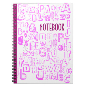 Alphabet-Notebook (Fuchsia) Notizblock