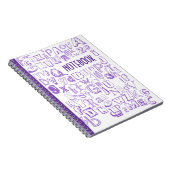 Alphabet-Notebook (Lila) Notizblock (Rechte Seite)