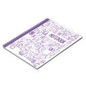Alphabet-Notebook (Lila) Notizblock (Linke Seite)