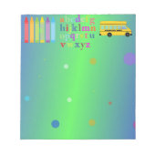 Alphabet Notepad Notizblock (Vorderseite)