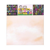 Alphabet Notizblock (Vorderseite)