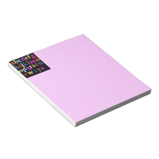 Alphabet Notizblock (angewinkelt)