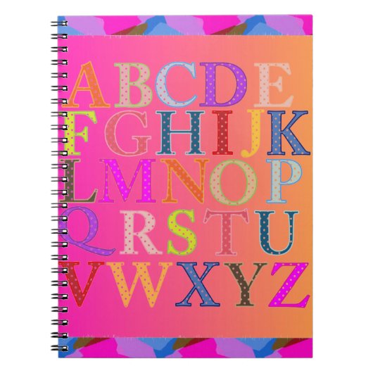 Alphabet Notizblock (Vorderseite)