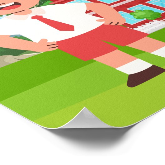 Alphabet & Numbers Educational Poster (Ecke)