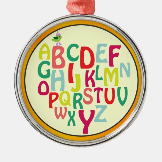 Alphabet Ornament Aus Metall (Vorne)