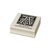 Alphabet Ornamentik Letter A Mit Monogramm Gummistempel (Stempel)