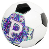 Alphabet P mandala Fußball (Dreiviertel)