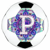 Alphabet P mandala Fußball (Vorderseite)