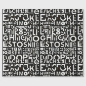 Alphabet Packpapier-Design Geschenkpapier (Flach)