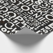 Alphabet Packpapier-Design Geschenkpapier (Ecke)