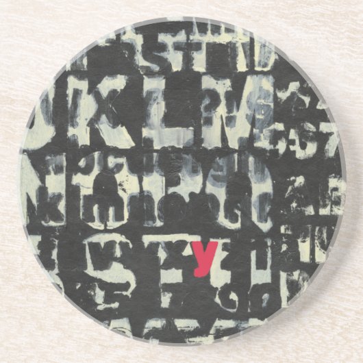Alphabet Painting von Norman Wyatt Getränkeuntersetzer (Vorne)