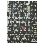Alphabet Painting von Norman Wyatt Klemmbrett (Rückseite)