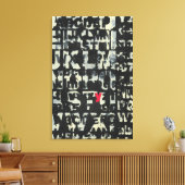 Alphabet Painting von Norman Wyatt Leinwanddruck (Insitu (Wohnzimmer))