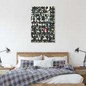 Alphabet Painting von Norman Wyatt Leinwanddruck (Insitu (Schlafzimmer))