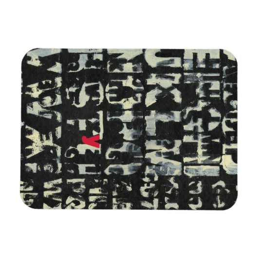 Alphabet Painting von Norman Wyatt Magnet (Horizontal)