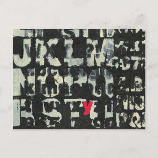 Alphabet Painting von Norman Wyatt Postkarte (Vorderseite)