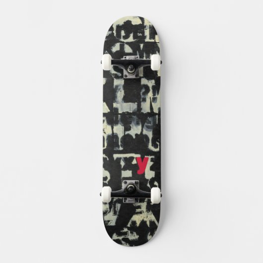 Alphabet Painting von Norman Wyatt Skateboard (Vorderseite)