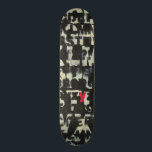 Alphabet Painting von Norman Wyatt Skateboard<br><div class="desc">Wenn Sie Liebe nehmen Sehtests,  dann ist dieses Bild für Sie! Der Buchstabe des englischen Alphabets wird übereinander aufgezwungen,  fast verdeckt sie in diesem Gemälde von Norman Wyatt. Der Buchstabe Y zeichnet sich durch seine rosa Färbung aus.</div>
