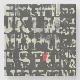 Alphabet Painting von Norman Wyatt Steinuntersetzer