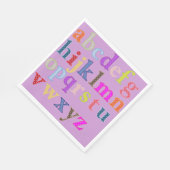 Alphabet Paper Napkin Serviette (Ecke)