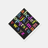 Alphabet Paper Napkin Serviette (Ecke)