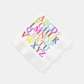 Alphabet Paper Napkin Serviette (Ecke)