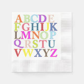 Alphabet Paper Napkin Serviette (Vorderseite)