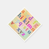 Alphabet Paper Napkin Serviette (Ecke)