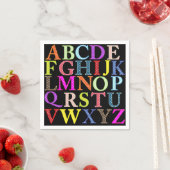 Alphabet Paper Napkin Serviette (Beispiel)
