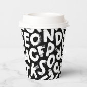 Alphabet Pappbecher (Rückseite)