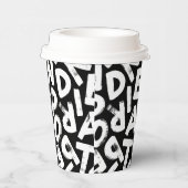 Alphabet Pappbecher (Rechts)