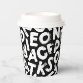 Alphabet Pappbecher (Vorderseite)