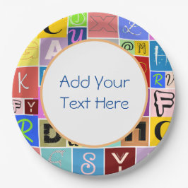 Alphabet Pappteller