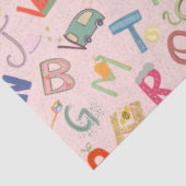 Alphabet-Party Seidenpapier (Ausschnitt)